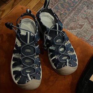 Unisex Navy Closed-Toe Keen Waterproof Adventure Sandals